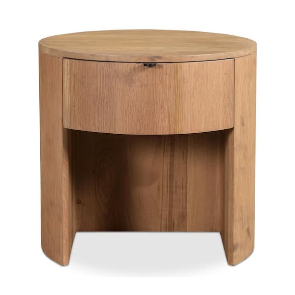 Yasmin Natural 1-Drawer 19 in. W Nightstand
