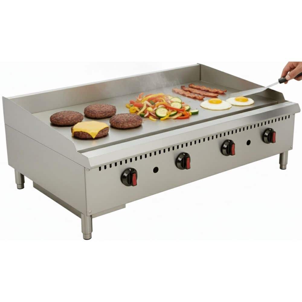 48 in. Commercial NSF Thermostat griddle ECDT48