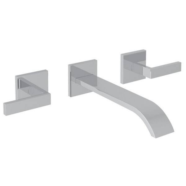 ROHL Wave 2Handle Wall Mount Roman Tub Faucet in Polished Chrome