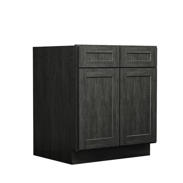 30 in. W x 24 in. D x 34.5 in. H Ready to Assemble Plywood Base Kitchen ...
