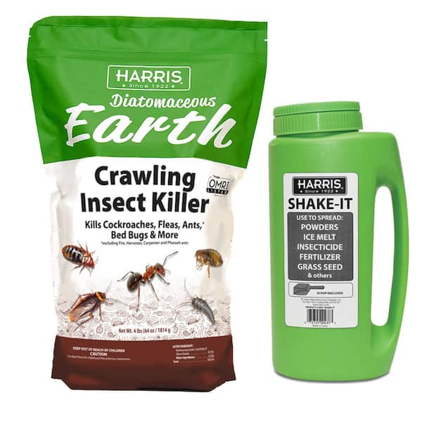 Harris 64 oz. Diatomaceous Earth Crawling Insect Killer with Shaker Applicator