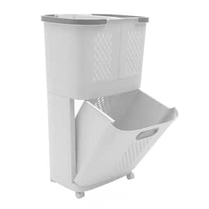 Floor-Standing Movable Household Laundry Hamper Cart