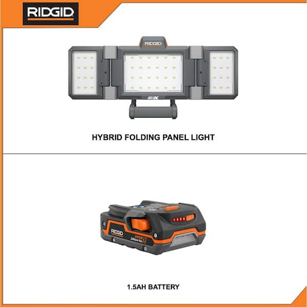 ridgid gen5x hybrid folding panel light