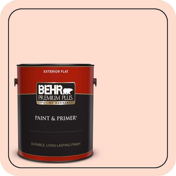 BEHR PREMIUM PLUS 1 gal. #220C-2 Peachtree Flat Exterior Paint & Primer