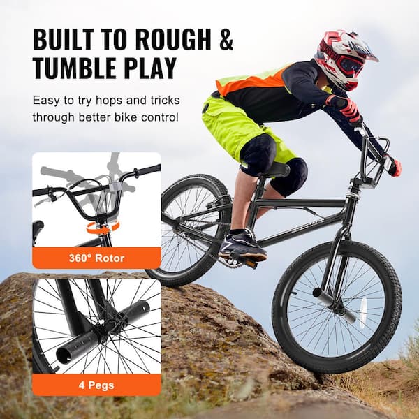 VEVOR BMX Bike, 24-In. Wheel Freestyle Bike, BMX Race Bike