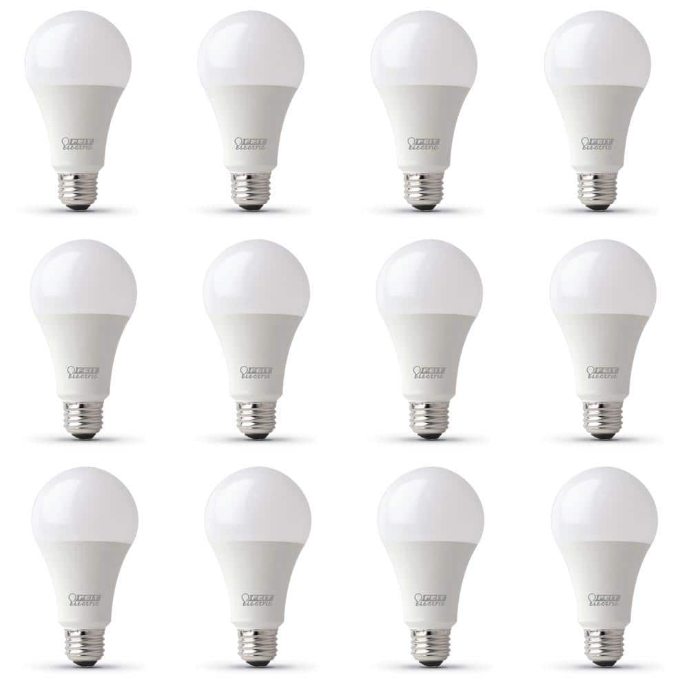 100-Watt Equivalent A21 Non-Dimmable CEC Title 20 Compliant 90+ CRI E26 Medium LED Light Bulb, Daylight 5000K (12-Pack) price history on PriceWatchPro