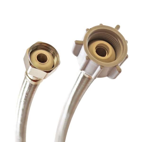 1/2 in. FIP x 7/8 in. Ballcock x 20 in. Length Braided Stainless Steel Toilet Connector