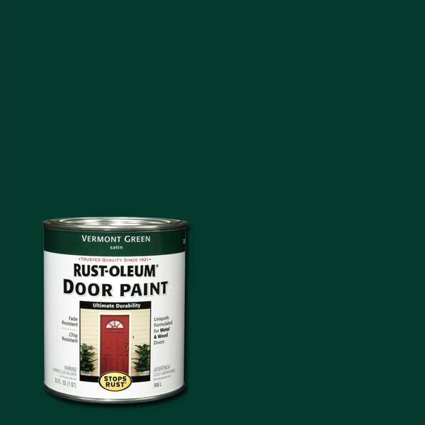 Rust-Oleum Stops Rust 1 qt. Vermont Green Door Paint (2-Pack)