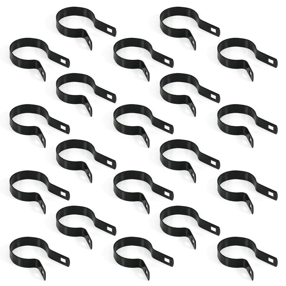 Fencer Wire 2-3/8 in. Chain Link Fence Black Galvanized Steel Tension ...
