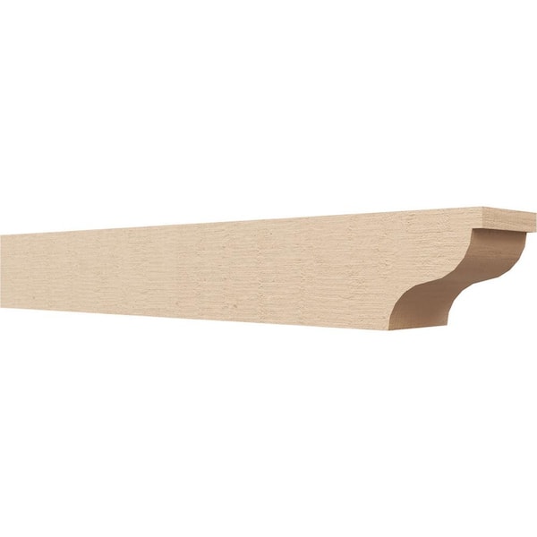 Ekena Millwork 4-in. x 4-in. x 28-in. Garner Woodgrain, Primed Tan Timberthane Polyurethane Rafter Tail Brace