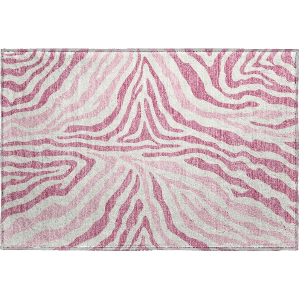 Addison Rugs Mayfield Premium Machine Washable Abstract AMF2523 Pink 2 ...