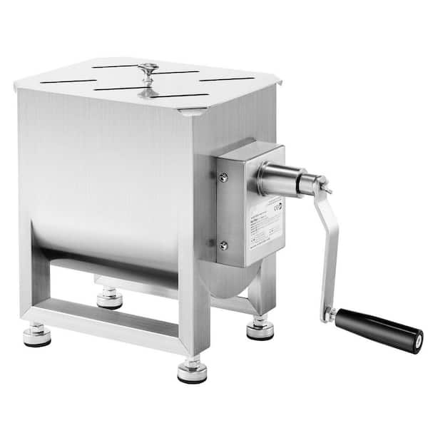 10L Fixed Tank Max 15LBS Manual Meat Sausage Mixer with Lid Handle Gear Reducer