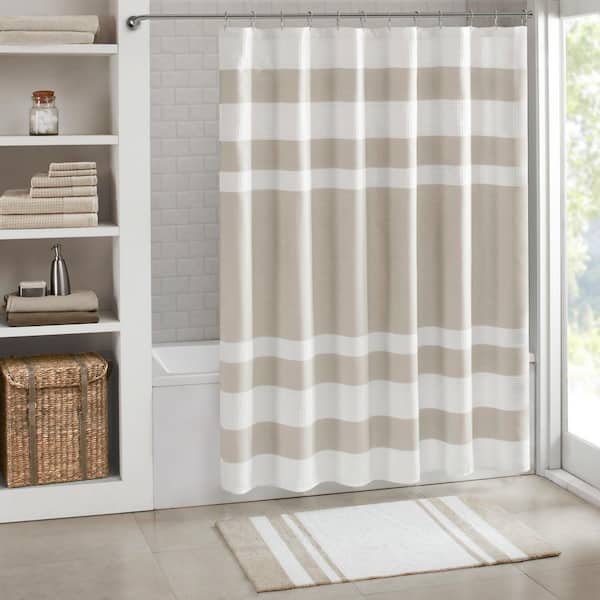 Taupe 27 in. x 45 in. Spa Cotton Reversible Bath Mat Rug