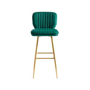 40.55 in Emerald Bar Stools with Back and Footrest Bar Stools
