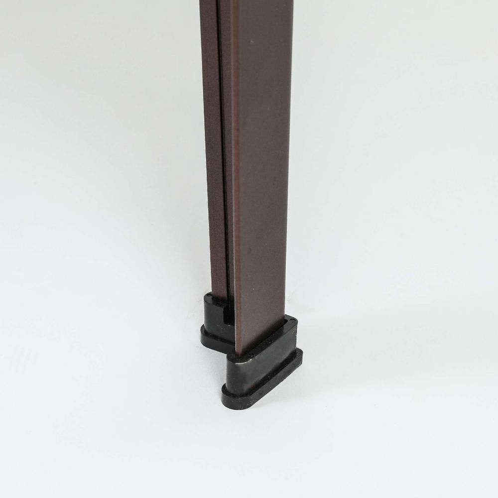 Rustic Brown Steel Raised Rectangular Garden Planter 39.5"