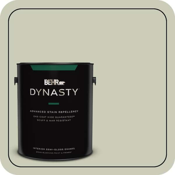 1 gal. #S380-2 Morning Zen Semi-Gloss Enamel Interior Stain-Blocking Paint & Primer