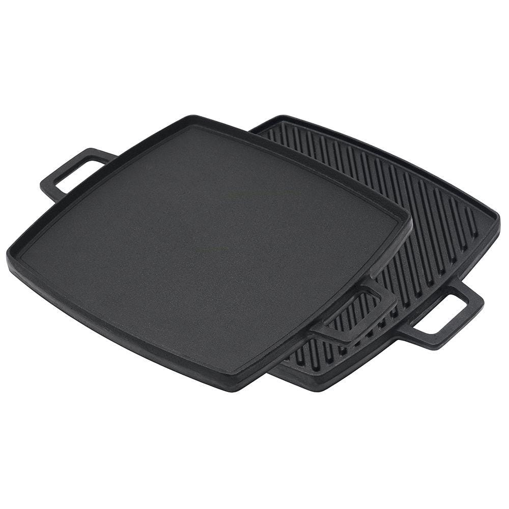 BAYOU CLASSIC 10.5 in. Pre-seasoned Cast Iron Reversible Griddle