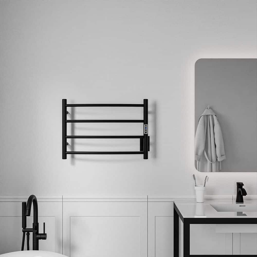 Matte Black Stainless Steel Wall Mounted Towel Warmer