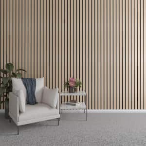 94 in. H x 2 in. W Slatwall Panels in Hickory 22-Pack