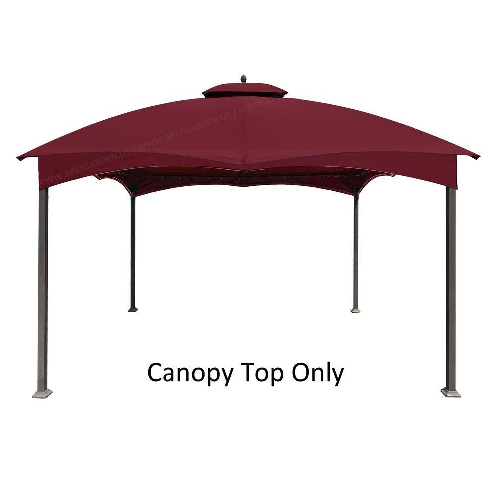 Burgundy Polyester Replacement Canopy Top for 10' x 12' Gazebo