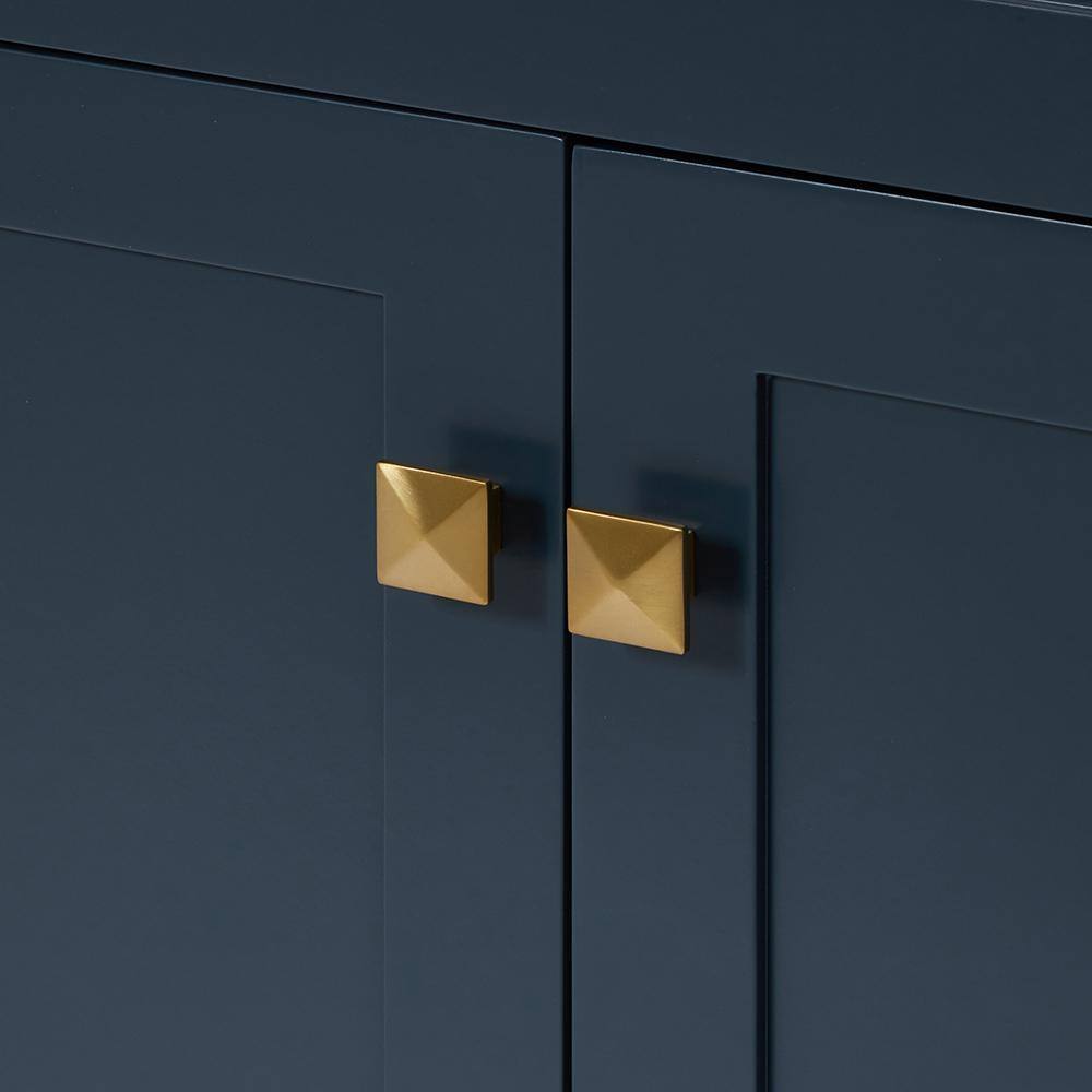 Midnight Blue 72" Double Sink Freestanding Wood Vanity Cabinet