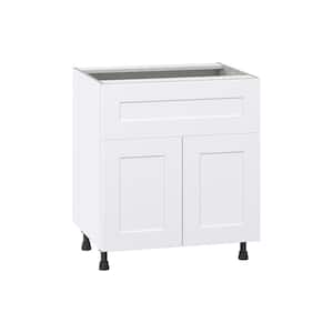 Wallace Base Cabinets in White Shaker - Kitchen - The Home Depot