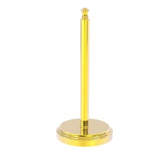 Carolina Collection Counter Top Paper Towel Stand in Polished Brass