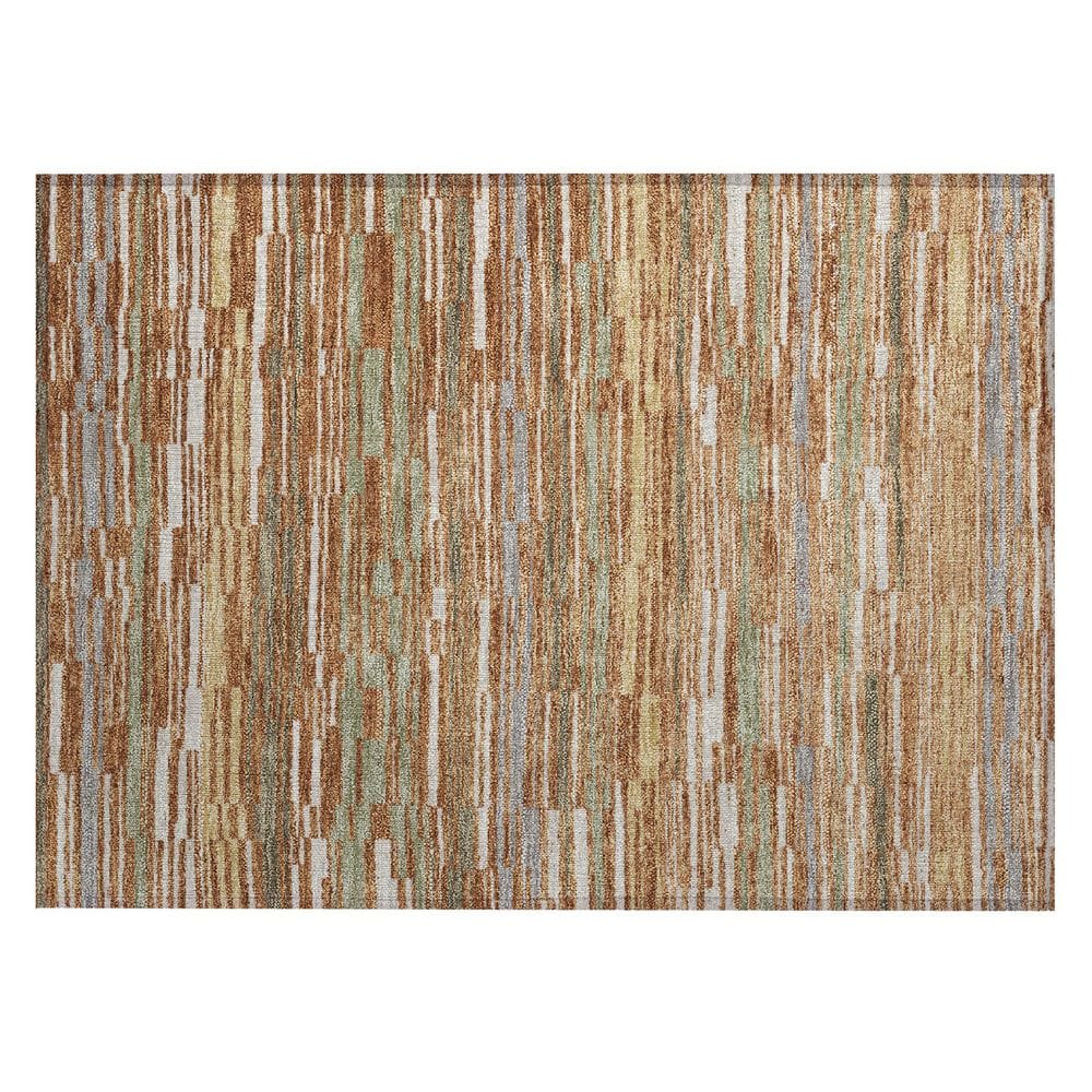 Chantille Machine Washable Indoor/Outdoor Abstract ACN2908 Paprika 3 ft. x 4 ft. Area Rug price history on PriceWatchPro