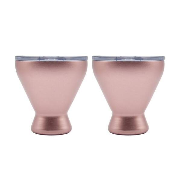 Thirstystone 11 oz. Insulated Blush Cocktail Stainless SteelTumblers (Set of 2)