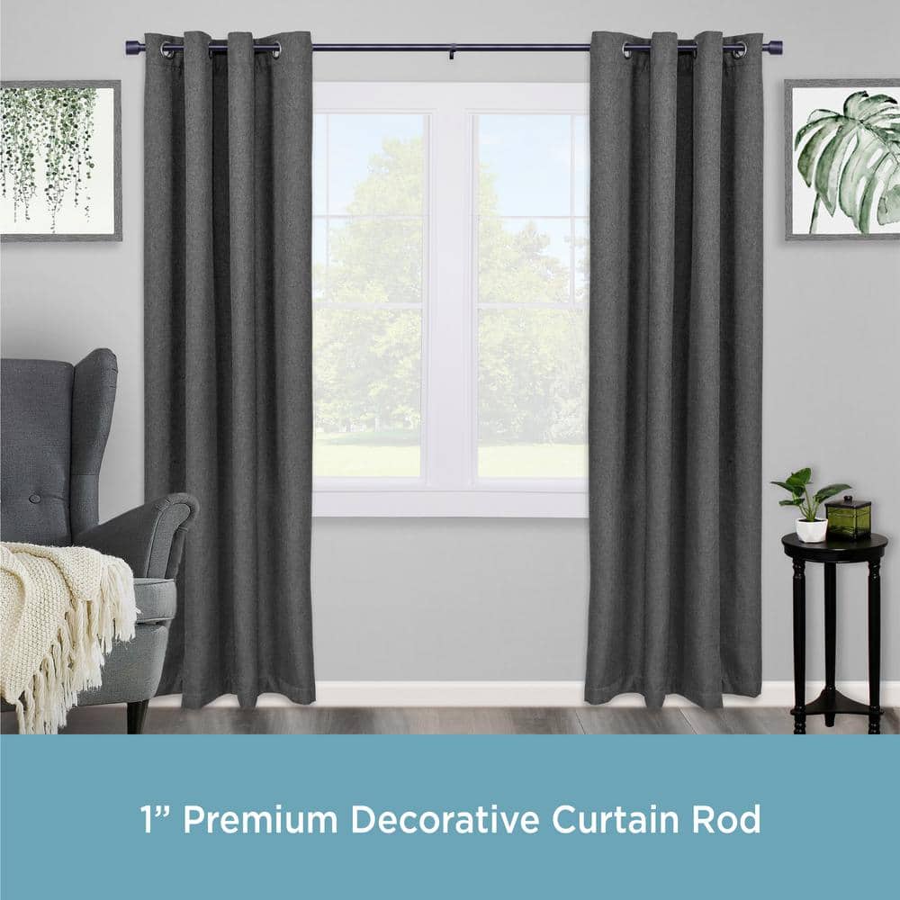 Ivy Bronx Fitts Steel Adjustable Single Curtain Rod