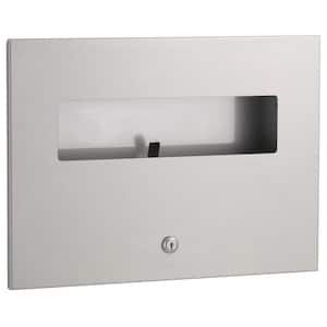 TrimLineSeries Recessed Toilet Seat Cover Dispenser in Satin Stainless Steel