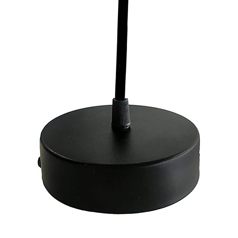 Matte Black Industrial Metal Dome Pendant Light, 18.5 in.