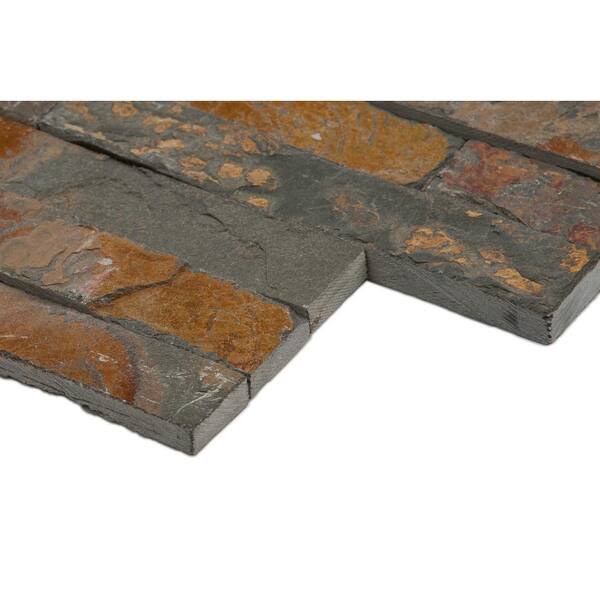 MSI Natural Earth Ledger Panel 6 in. x 24 in. Natural Slate Wall Tile (10 cases/60 sq. ft./pallet) MSI Natural Earth Ledger Panel 6 in. x 24 in. Natural Slate Wall Tile (10 cases/60 sq. ft./pallet)