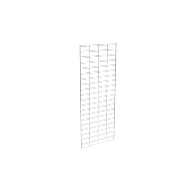 Econoco 60 in. H x 24 in. L White Metal Slatgrid Wall Panel Set (3-Pack)