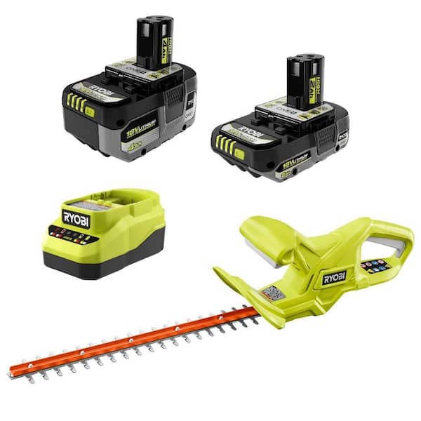 RYOBI ONE+ 18V Lithium-Ion 2.0 Ah Compact Battery and Charger