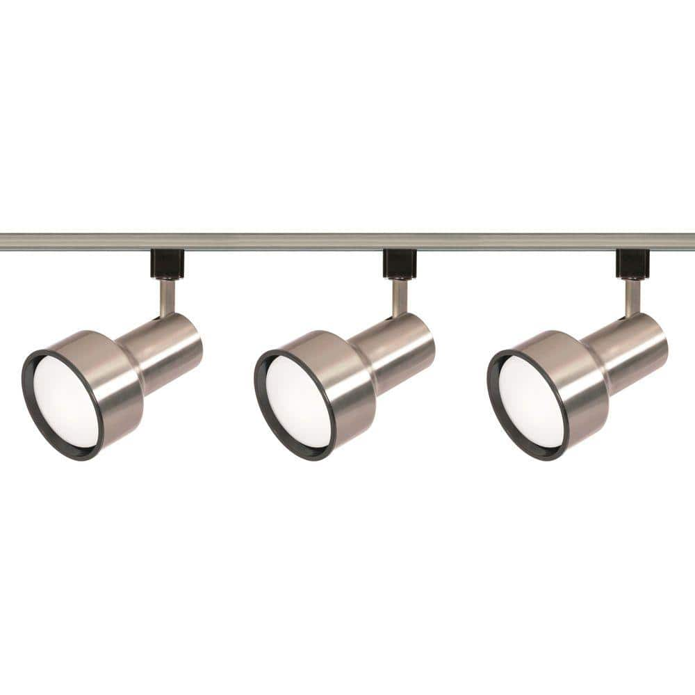 Nuvo Track Light Kit 3L R30 Brushed Nickel TK340