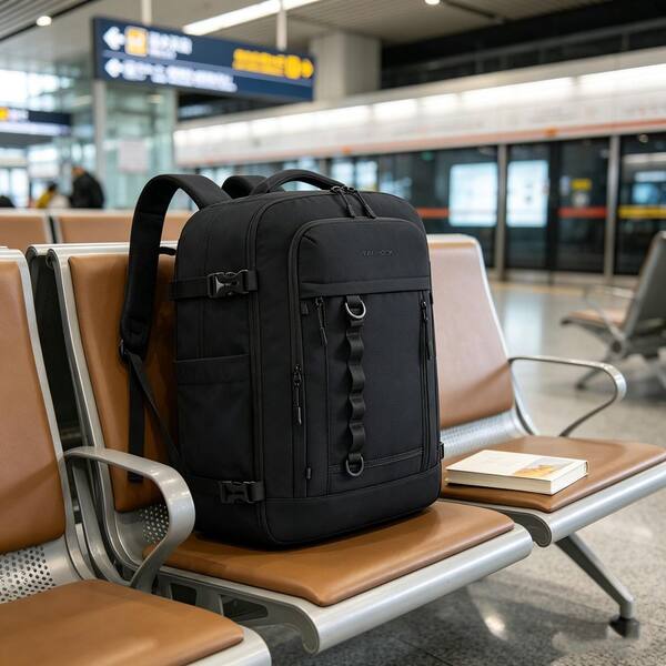 Wudkey 40L Waterproof Travel Backpack, Flight Approved Carry on Personal Item with 3 Packing Cubes, Fits 17.3 in. Laptop Wudkey 40L Waterproof Travel Backpack, Flight Approved Carry on Personal Item with 3 Packing Cubes, Fits 17.3 in. Laptop