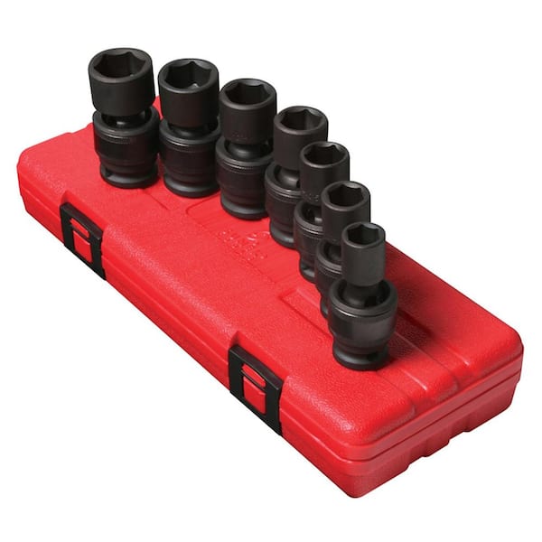 SUNEX TOOLS 1/2 in. Drive Impact Socket Set (7-Piece)