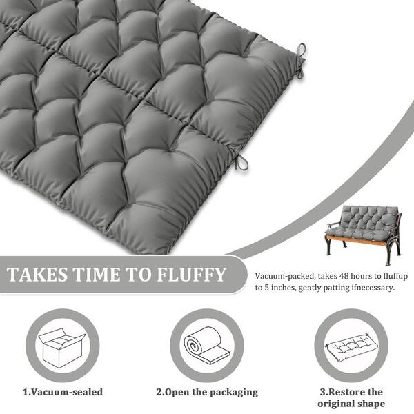 Kimunuk 40 in. x 40 in. x 5 in. 2-Seater Contoured Replacement