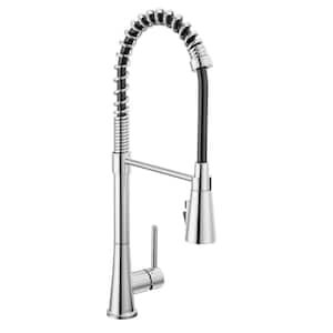Precept Commercial Single-Handle Pull-Down Sprayer Kitchen Faucet in Chrome