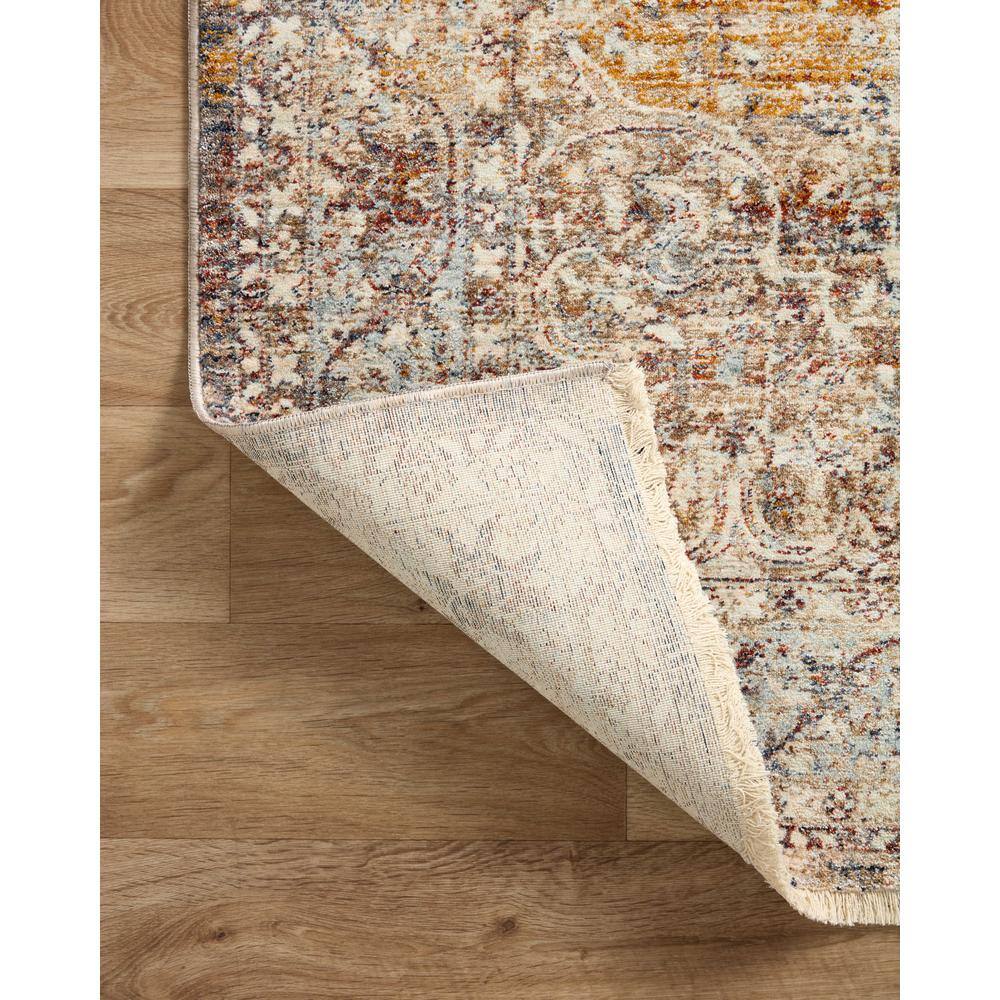 Sorrento Ivory Rectangular Synthetic Vintage Area Rug