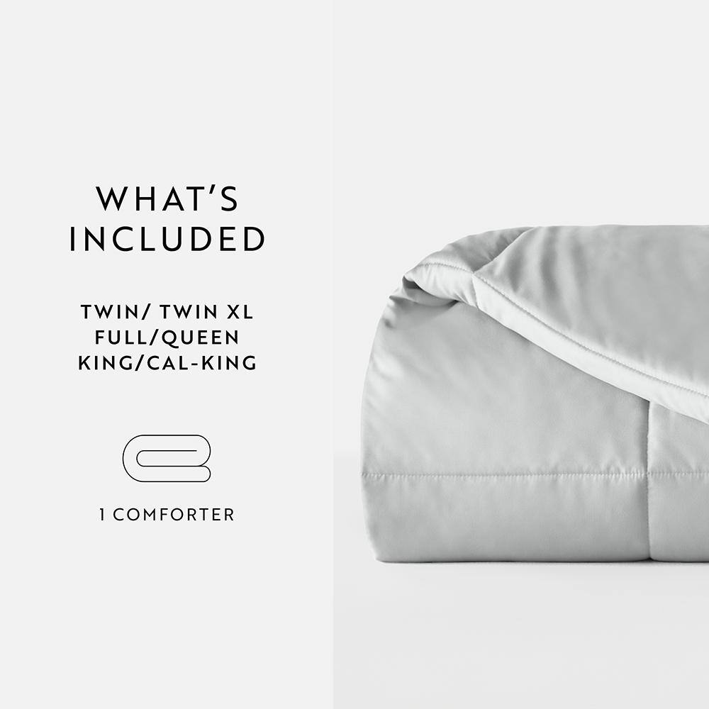 Light Gray King Down Alternative Microfiber Comforter Set