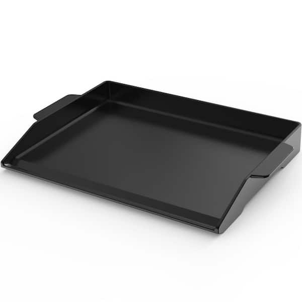 23 in. x 16 in. Pre-Seasoned Nonstick Cast Iron Griddle Flat Top Grill Plate with High Sidewalls for Gas Grills