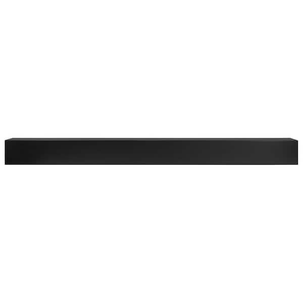 The Sam Black 6 ft. Fireplace Cap-Shelf Mantel