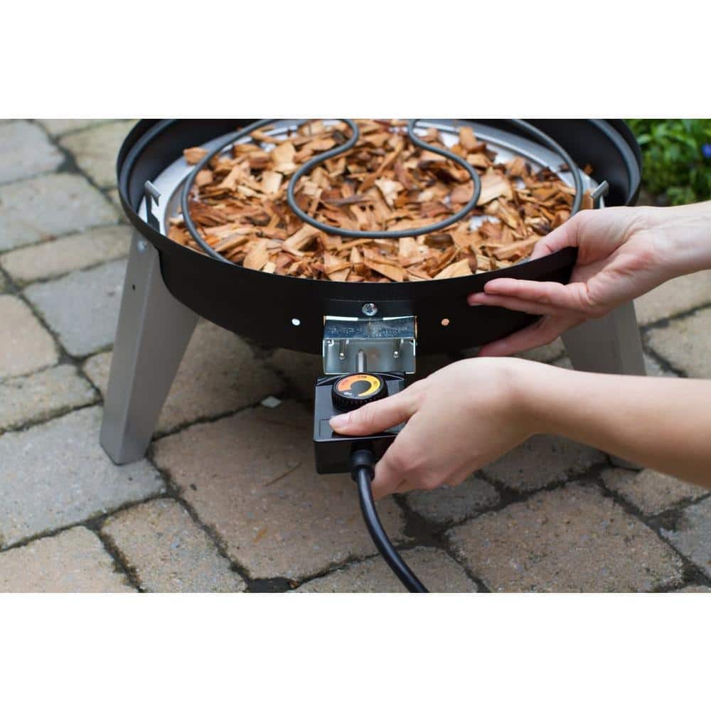 Americana Black Electric Water Smoker and Grill Combo