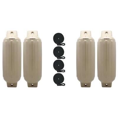 10 in. x 30 in. BoatTector Inflatable Fender Value in Sand (4-Pack)