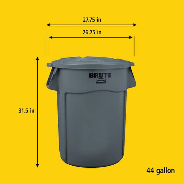 Rubbermaid Commercial Brute 44-Gallon Vented Recycling Containers