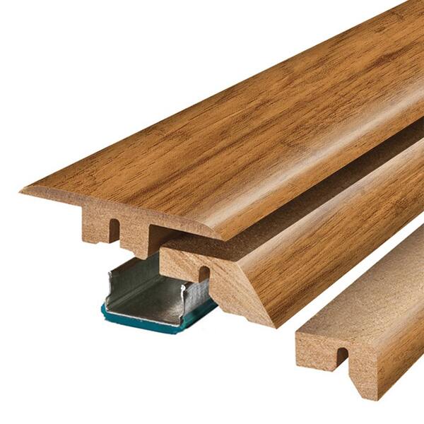 Pergo Smoked Hickory 3/4 in. Thick x 2-1/8 in. Wide x 78-3/4 in. Length Laminate 4-in-1 Molding