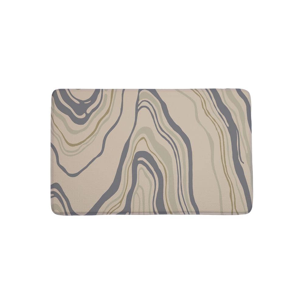 EverGrace Laguna Rectangle Kitchen Mat 22in.x 35in. EG1067643 The