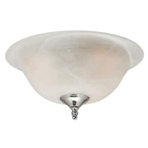 2-Light Swirled Marble Dual-Use Ceiling Fan Light Kit